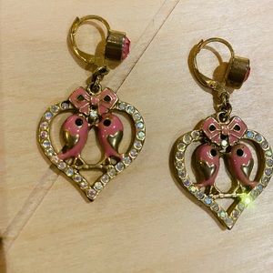 Betsey Johnson Lovebird Earrings